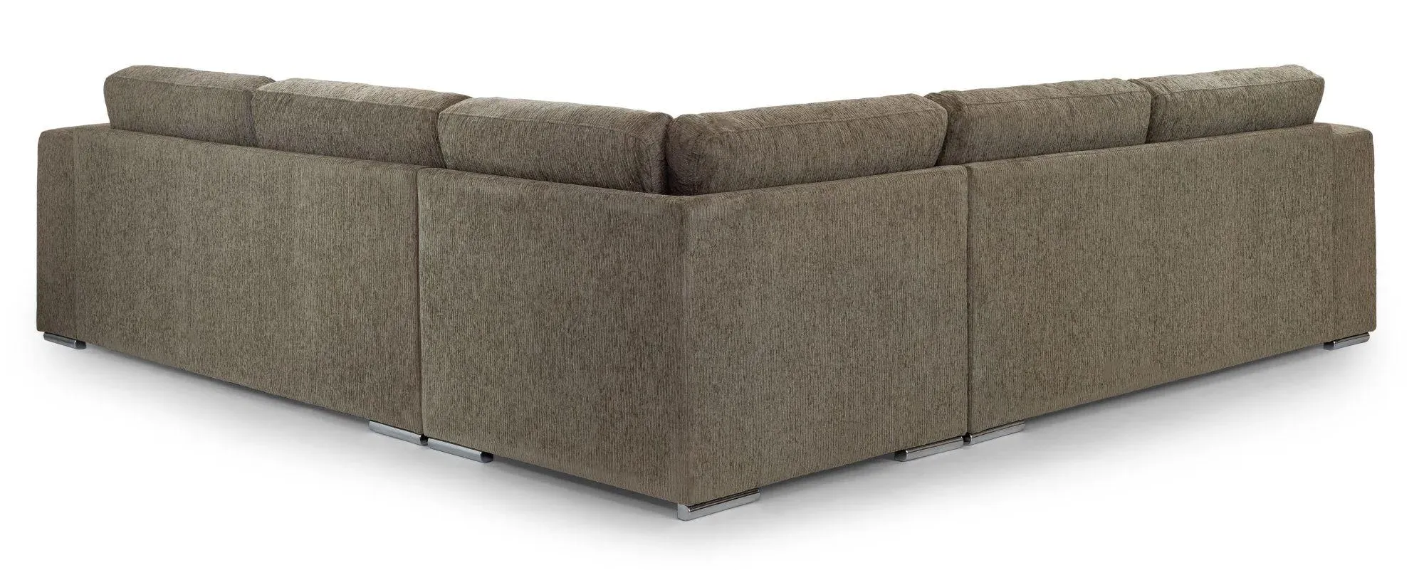 Naples Large Corner Sofa - Mocha, Fabric