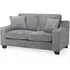 Nebraska 2-Seater Sofa - Slate Grey, Fabric