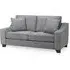 Nebraska 3-Seater Sofa - Slate Grey, Fabric