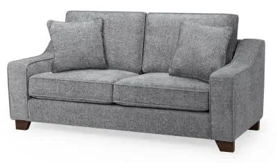 Nebraska 3-Seater Sofa - Slate Grey, Fabric