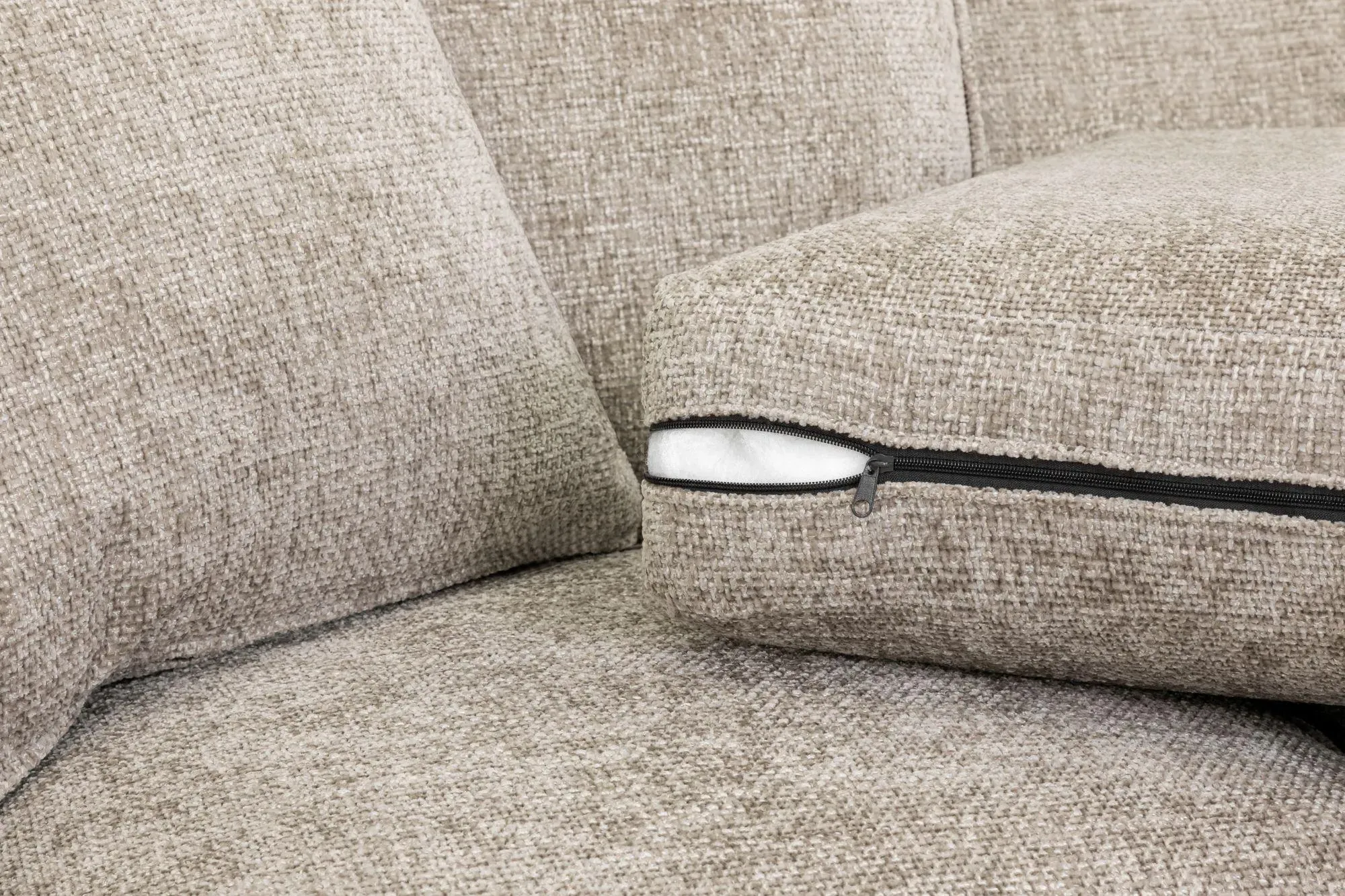 Nebraska 3+2 Seater Sofa Set - Beige, Fabric