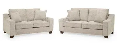 Nebraska 3+2 Seater Sofa Set - Beige, Fabric image