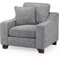 Nebraska Fabric Armchair - Slate Grey