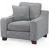 Nebraska Fabric Armchair - Slate Grey