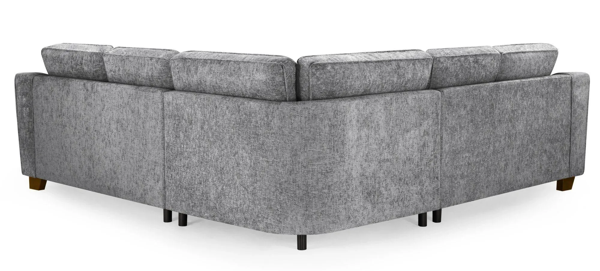 Nebraska Large Corner Sofa Suite - Slate Grey, Fabric