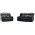 Novie 3+2 Seater Sofa Set - Black, Faux Leather