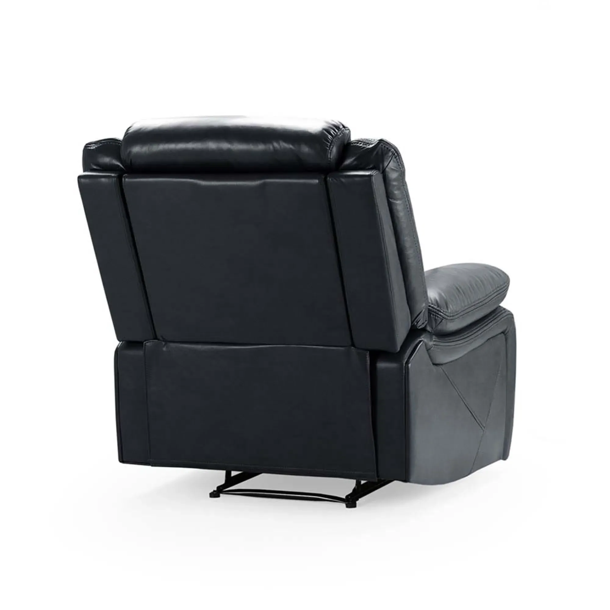 Novie Armchair - Black, Faux Leather