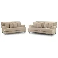 Summer 3+2 Seater Sofa Set - Beige, Fabric