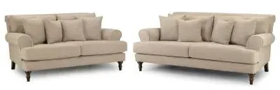 Summer 3+2 Seater Sofa Set - Beige, Fabric image