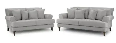 Summer 3+2 Seater Sofa Set - Grey, Fabric