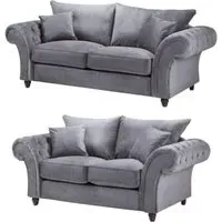 Windsor Fullback 3-Seater Sofa - Grey