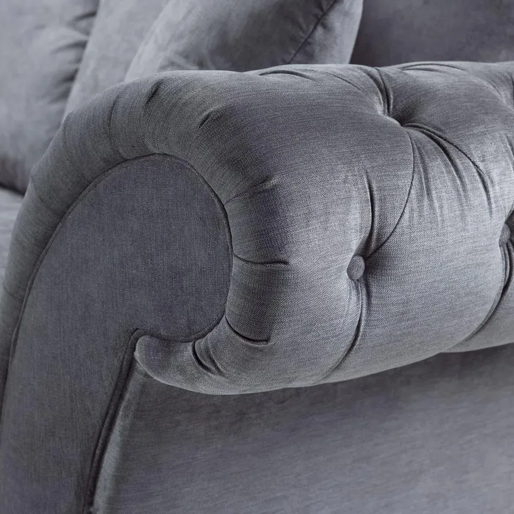 Windsor Fullback 4-Seater Sofa - Grey
