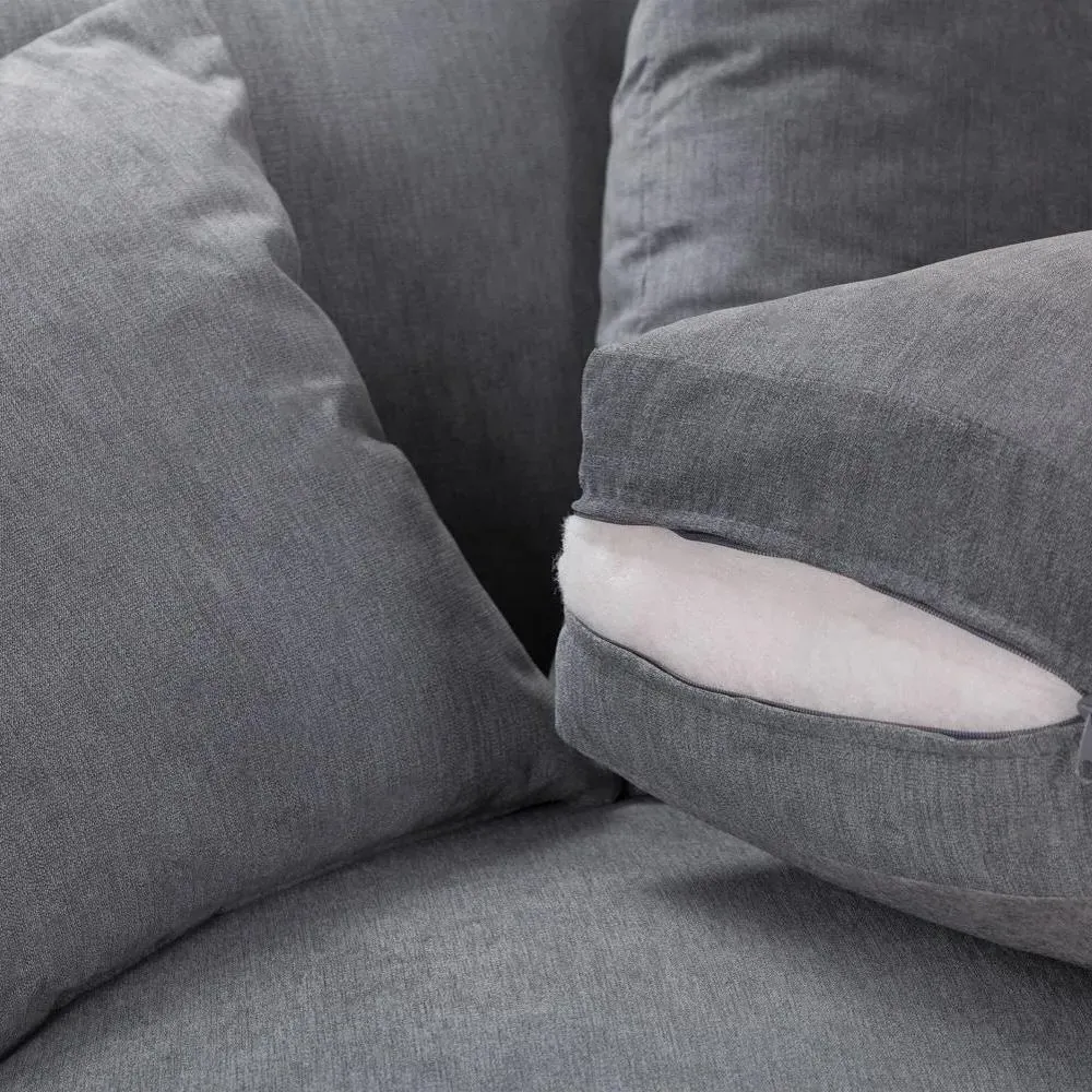 Windsor Fullback 4-Seater Sofa - Grey