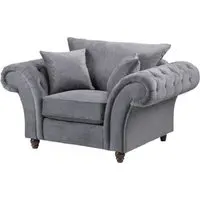 Windsor Fullback Armchair - Grey
