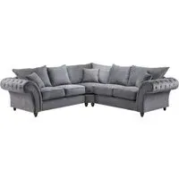 Windsor Fullback Large Corner Sofa - Grey