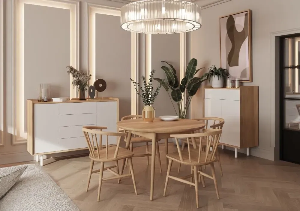 Aarhus Large Sideboard - White, Oak