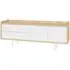 Aarhus Low Sideboard - White, Oak