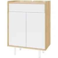 Aarhus Small Sideboard - White, Oak