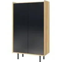 Aarhus Tall Cabinet - Anthracite, Oak