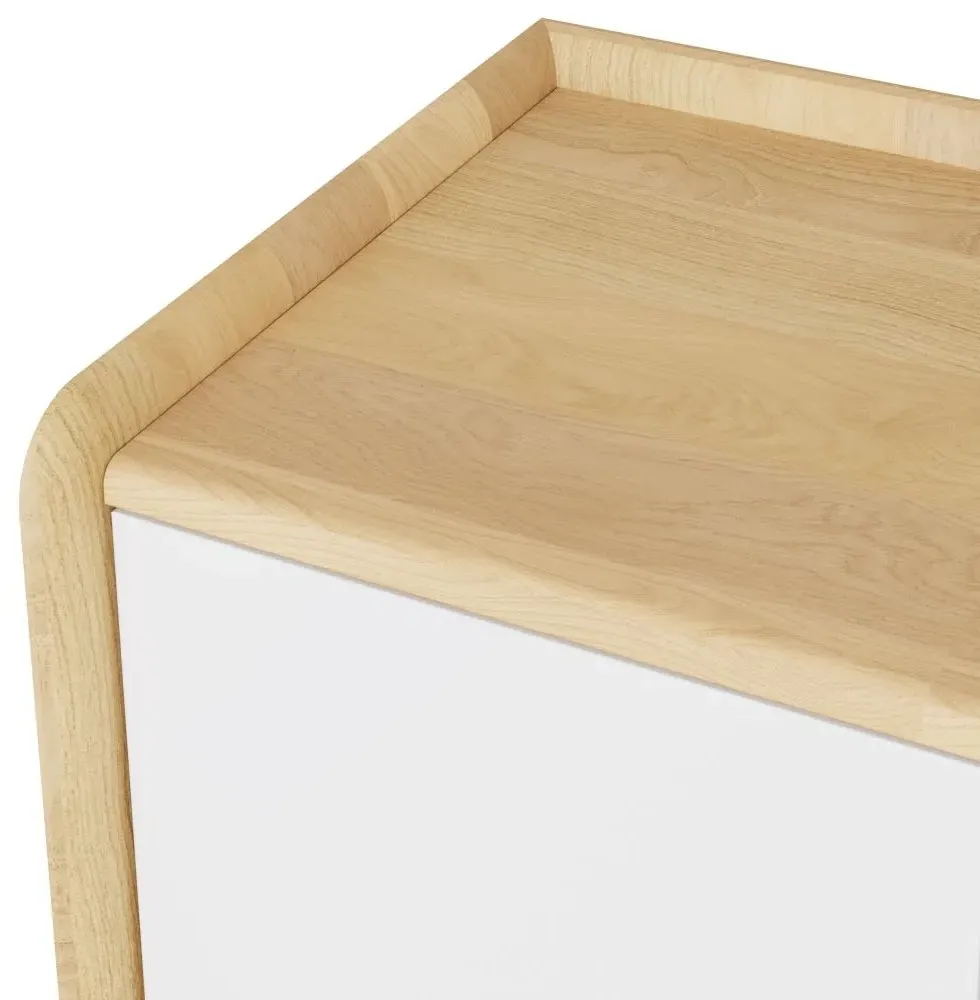 Aarhus Tall Cabinet - White, Oak