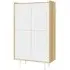 Aarhus Tall Cabinet - White, Oak
