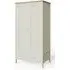 Alwin 2 Door 1 Drawer Double Wardrobe - Grey