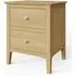 Alwin 2 Drawer Bedside Cabinet - Oak