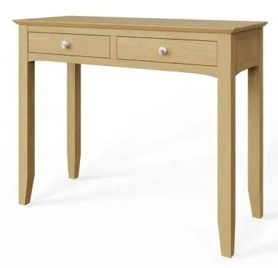 Alwin 2 Drawer Dressing Table - Oak