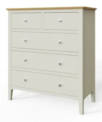Alwin 2+3 Drawer Chest - Grey Painted image