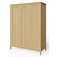 Alwin 3 Door Triple Wardrobe - Oak