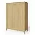 Alwin 3 Door Triple Wardrobe - Oak