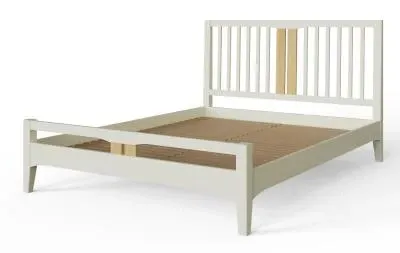 Alwin Bed Frame - Grey Painted image