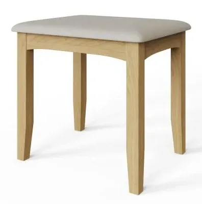 Alwin Dressing Stool - Oak