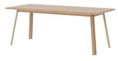Ashton 6 Seater Dining Table - White Oak