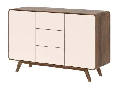 Ashton Medium 2 Door Sideboard - Smoked Oak image