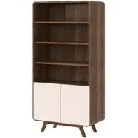 Ashton Tall Display Unit - Smoked Oak