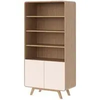 Ashton Tall Display Unit - White Oak