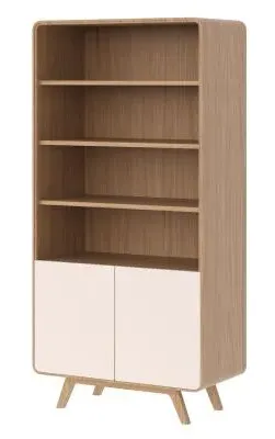 Ashton Tall Display Unit - White Oak