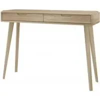 Bergen 2 Drawer Console Table - Scandinavian Oak