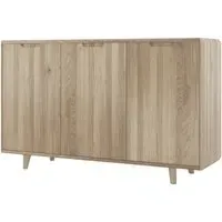 Bergen 3 Door Large Sideboard - Scandinavian Oak