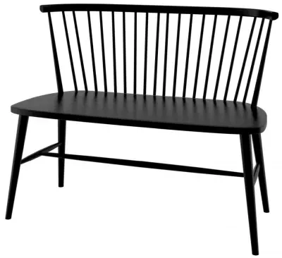 Bergen Dining Bench - Black, Oak image