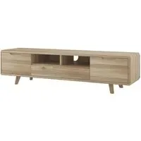 Bergen Large TV Unit - Scandinavian Oak