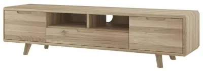 Bergen Large TV Unit - Scandinavian Oak image