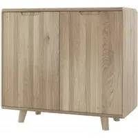 Bergen Medium Sideboard with 2 Doors - Scandinavian Oak