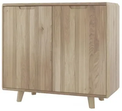 Bergen Medium Sideboard with 2 Doors - Scandinavian Oak image