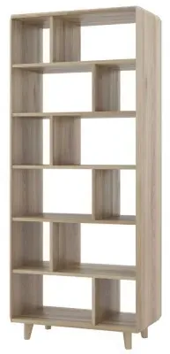 Bergen Tall Display Unit - Scandinavian Oak