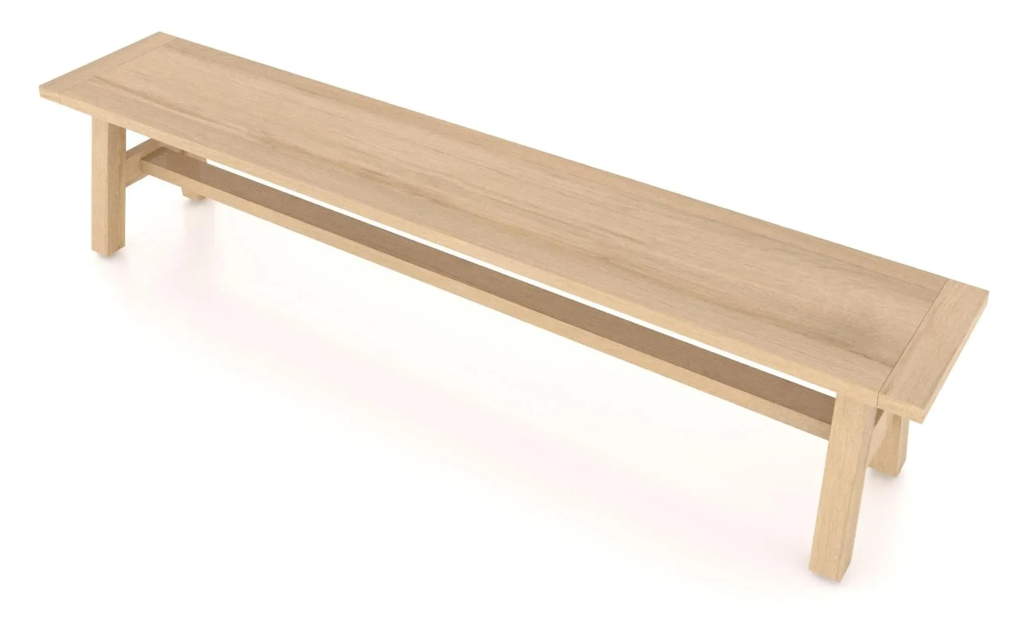 Colton 220cm Dining Bench - Oak