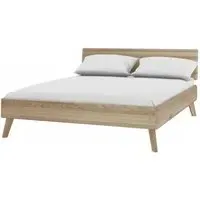 Como Double Bed Frame - Scandinavian Oak