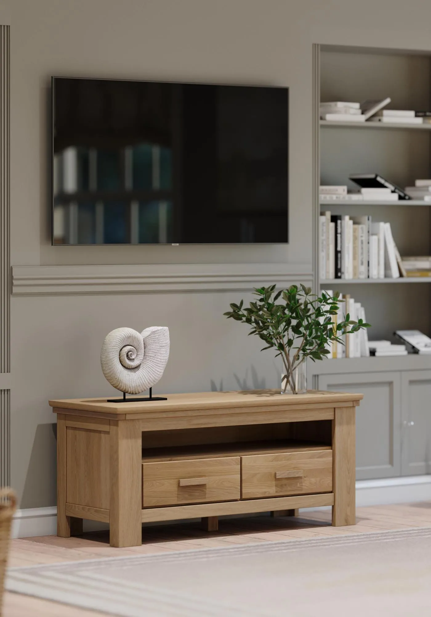 Corbin 125cm TV Unit - Oak