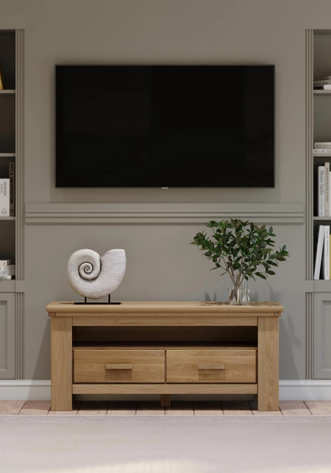 Corbin 125cm TV Unit - Oak